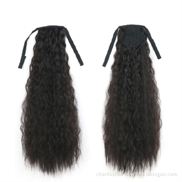 Wholesale High Quality Chorliss 22 Inch Private Label Straight Synthetic Hair Extensions Hair ponytail for Women Long Ponytails
